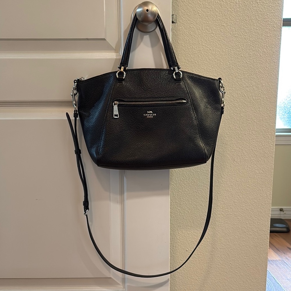 Coach Prairie Pebble Leather Satchel